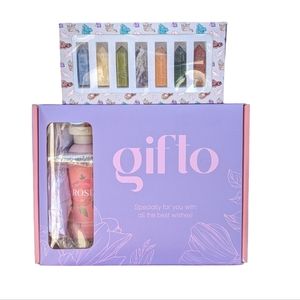 Rose Crystals Gift Set with Tumbler Candle Lavender Soap Chakra Balancing & More